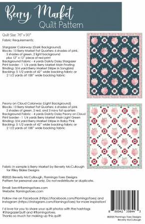 Berry Market Quilt Pattern # FT-8443