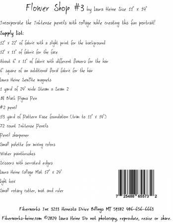 Flower Shop #3 Collage Pattern by Laura Heine # FWLHFS3