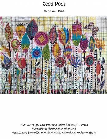 Seed Pods Collage Pattern by Laura Heine # FWLHSEEDPODS