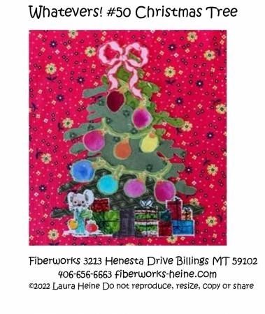 Whatevers! #50 Christmas Tree Collage Pattern by Laura Heine # FWLHWHAT50