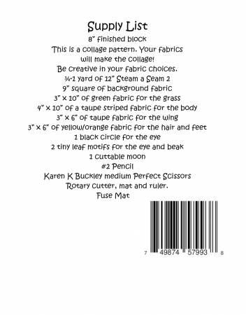 Whatevers! #56 Roadrunner Collage Pattern by Laura Heine # FWLHWHAT56