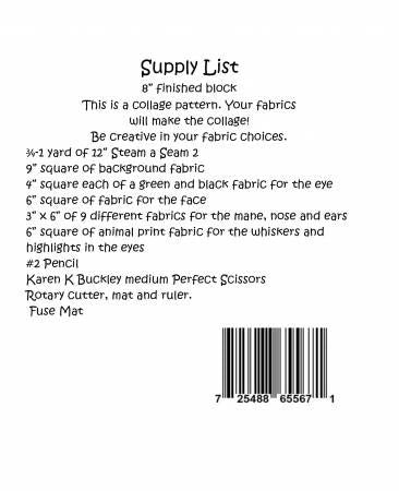 Whatevers! #57 Lion Collage Pattern by Laura Heine # FWLHWHAT57