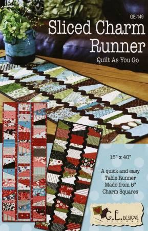 Sliced Charm Runner (Quilt As You Go) # GE149