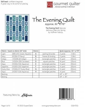 The Evening Quilt # GQHTEQ