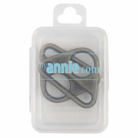 Triangle Ring Flat 1-1/2in Antique Brass Set of Two # HAR15TRABTWO