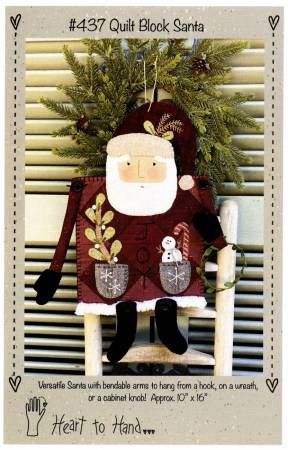 Quilt Block Santa # HTH437