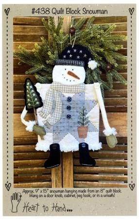 Quilt Block Snowman # HTH438