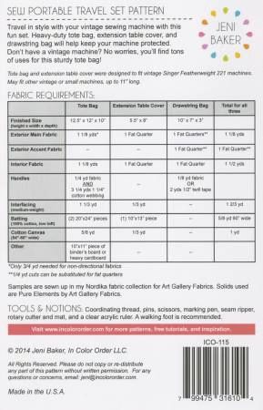 Sew Portable Travel Set # ICO-115