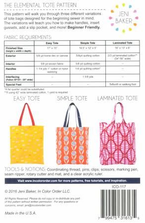 Elemental Tote # ICO-117