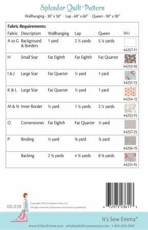 Splendor Quilt Pattern # ISE-238