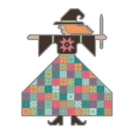 The Quilted Witch Enamel Needle Minder # ISE-844