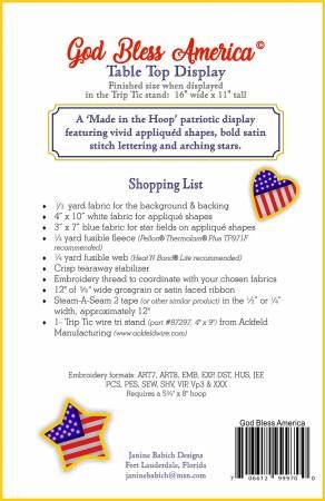 God Bless America Table Top Display # JBDGBA
