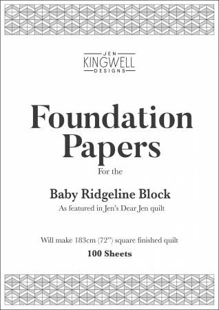 Baby Ridgeline Foundation Paper Piecing Pad # JKD-0158