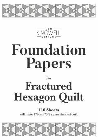 Fractured Hexagon Quilt Foundation Papers # JKD-8946