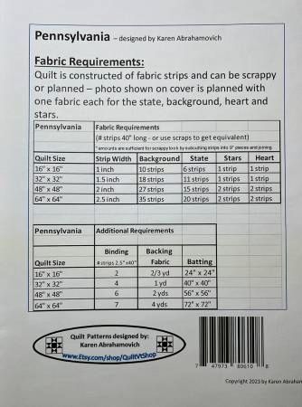 Rhode Island Quilt Pattern # KA-039