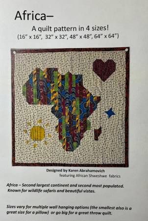 Africa Quilt Pattern # KA-069