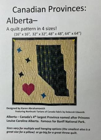 Alberta Canadian Provence Quilt Pattern # KA-072