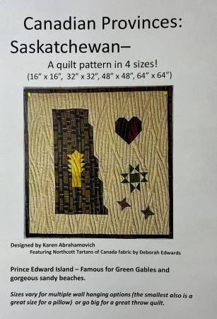 Saskatchewan Canadian Provence Quilt Pattern # KA-083