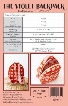 The Violet Backpack # KAT111