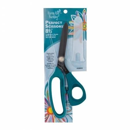 Perfect Scissors Dark Teal 8-1/2in Bent Handle Micro-Serrated Non-Slip Blade # KKB032