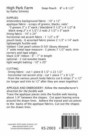 High Park Farm # KS-2003