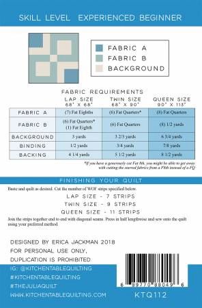 The Julia Quilt Pattern # KTQ112