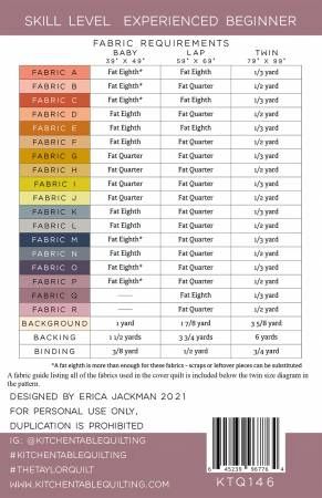 The Taylor Quilt Pattern # KTQ146
