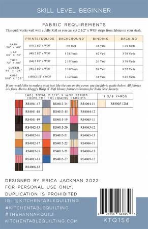 The Hannah Quilt Pattern # KTQ156