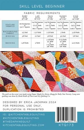 The Daphne Quilt Pattern # KTQ173