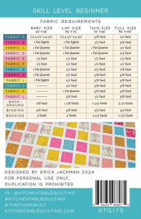 The Fiona Quilt Pattern # KTQ175