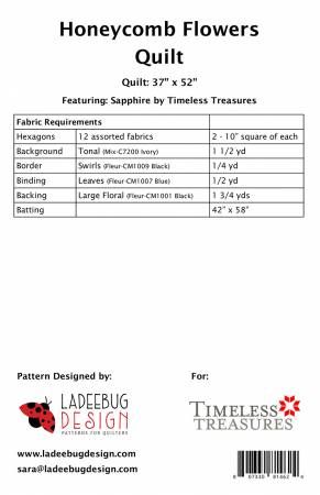 Honeycomb Flowers Sapphire # LBPTNT0029