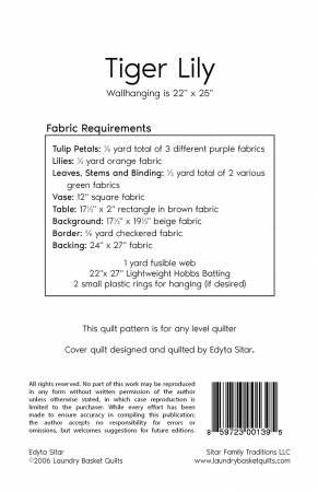 Tiger Lily # LBQ-0139-P