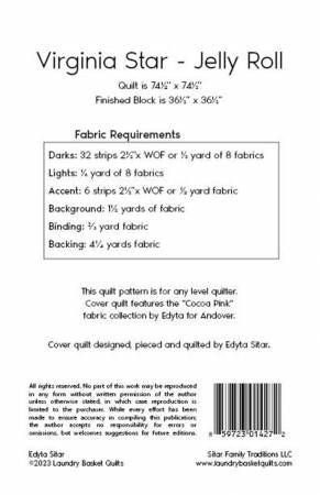 Virginia Star - Jelly Roll # LBQ-1427-P