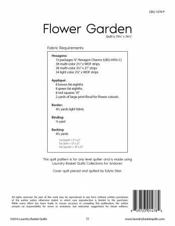 Flower Garden # LBQ-1478-P