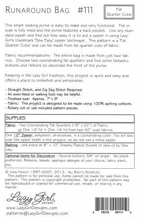 Runaround Bag # LGD111