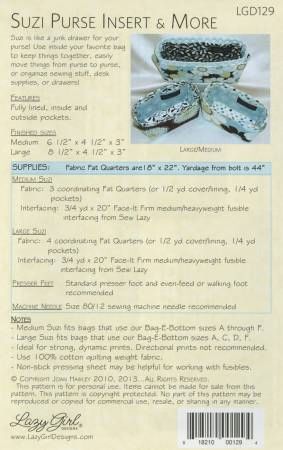 Suzi Purse Insert and More # LGD129