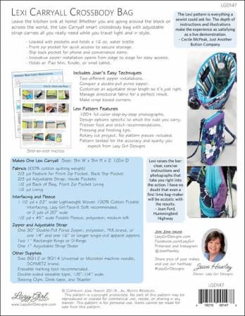 Lexi Carryall Pattern Booklet # LGD147