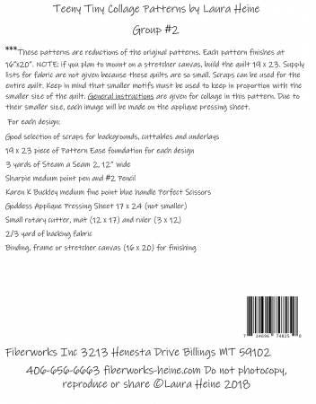 Teeny Tiny Collage Pattern Group 2 # LHFWTT2
