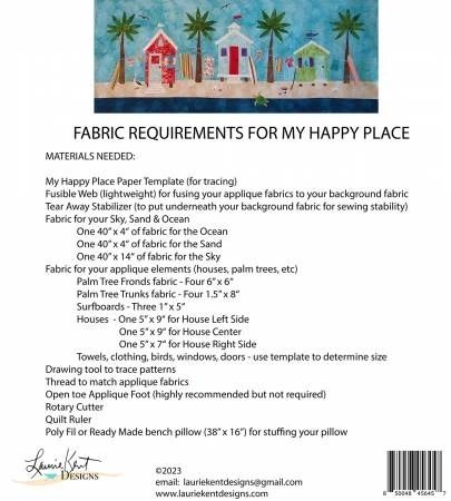 My Happy Place Applique Sewing # LKD-6457