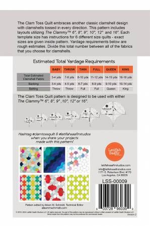 Clam Toss Quilt # LSS-00009