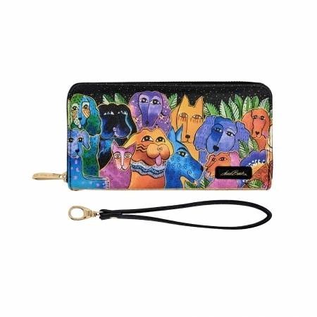 Bifold Wallet Laurel Burch Dogs and Doggies # MFD-84006