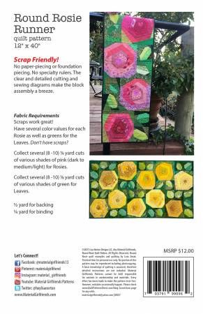 Round Rosie Runner Quilt Pattern # MG57