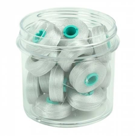 Magna-Glide Delights Style L 72yd Pre-wound Bobbins Cool Gray 20 Per Jar # MGDL-10CG3-F