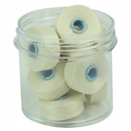 Magna-Glide Delights Style M Jumbo 132yd Pre-wound Bobbins Cream 10 Jar # MGDM-20001-F