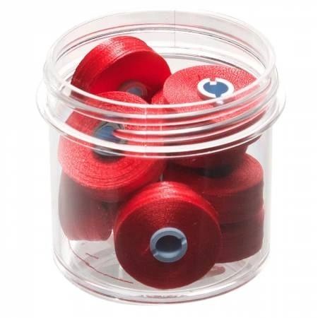 Magna-Glide Delights Style M Jumbo 132yd Pre-wound Bobbins Cardinal 10 Jar # MGDM-70001-F