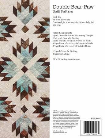 Double Bear Paw Quilt Pattern # MGF32