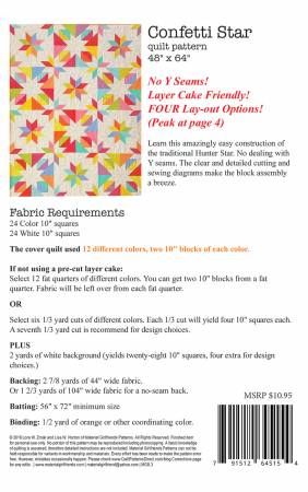 Confetti Star Quilt Pattern # MGF8