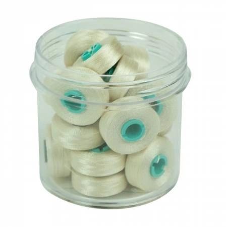 Magna-Quilt Delights Style L 74yd Pre-wound Bobbins Cream 20 Jar # MQL-20001-F