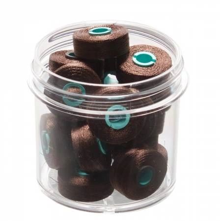 Magna-Quilt Delights Style L 74yd Pre-wound Bobbin Dark Brown 20 Jar # MQL-20476-F