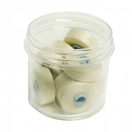 Magna-Quilt Delights Style M 135yd Pre-wound Bobbins Cream 10 Jar # MQM-20001-F